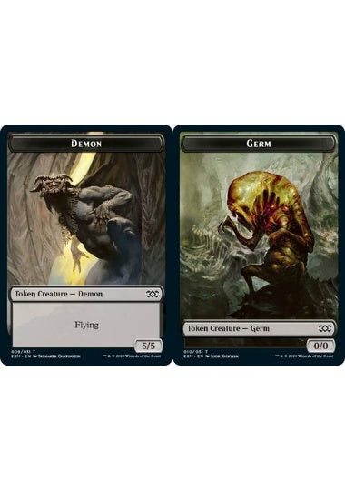 (英)【Foil】デーモントークン / Demon TokenNo.009 - ファイレクシアン・細菌トークン / Phyrexian Germ Token【2XM-TOKEN】 No.010