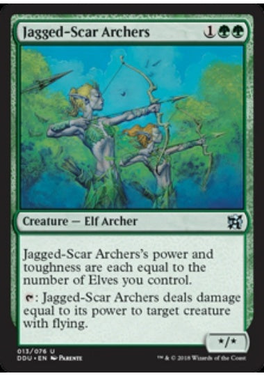 (英)鋸歯傷の射手 / Jagged-Scar Archers【EVSI】 No.013