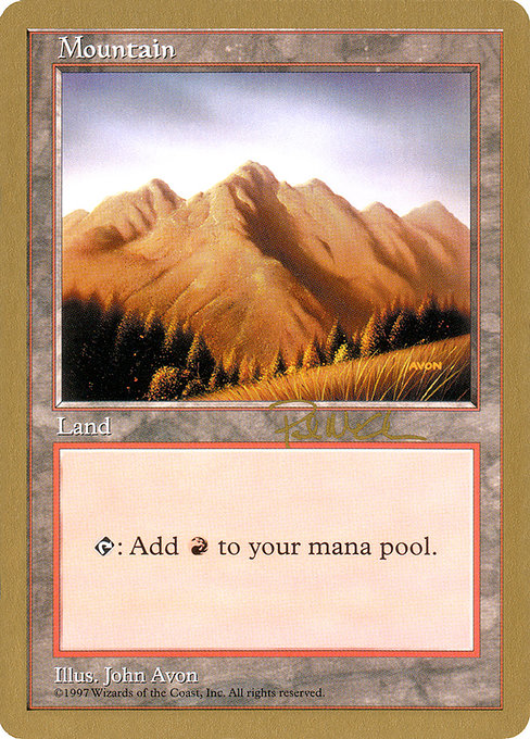(英)山 / Mountain【WC97】 World Championship Decks 1997 Paul McCabe 金枠 No.116