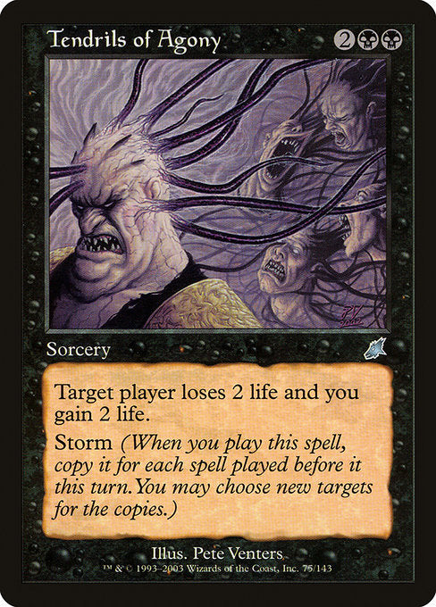 (英)【Foil】苦悶の触手 / Tendrils of Agony【SCG】 No.075