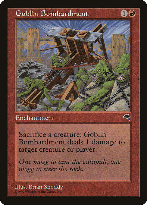 (英)ゴブリンの砲撃 / Goblin Bombardment【TMP】 No.179