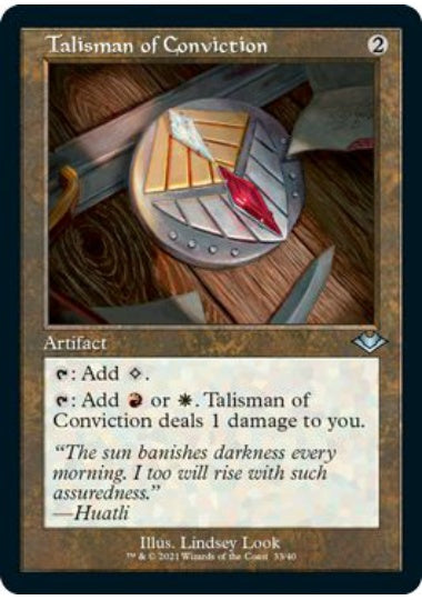 (英)【エッチングFoil】確信のタリスマン / Talisman of Conviction ★旧枠★ 【MH1R】 No.033