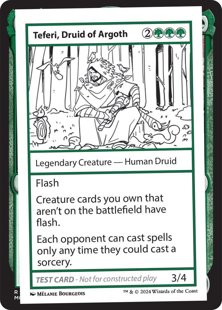 (英)Teferi, Druid of Argoth【MB2-TEST】 No.348