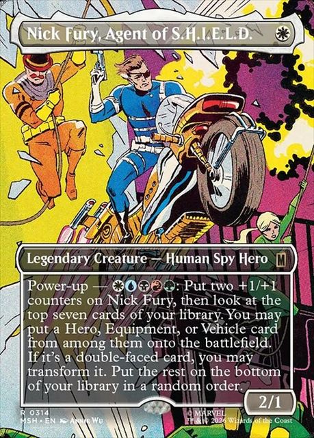 (英)S.H.I.E.L.D.のエージェント、ニック・フューリー / Nick Fury, Agent of S.H.I.E.L.D. ★ボーダーレス★(「シーン・カード」) 【MSH】 No.314