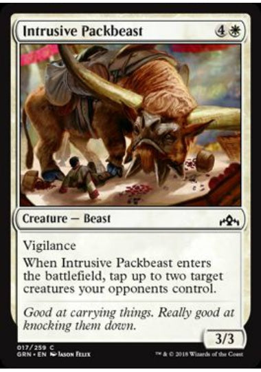 (英)【Foil】押し入る荷役獣 / Intrusive Packbeast【GRN】 No.017