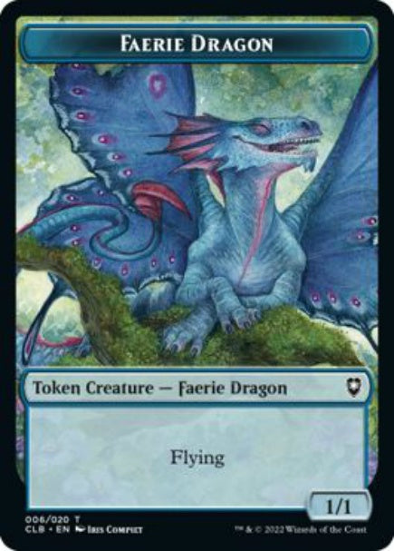 (英)フェアリー・ドラゴントークン / Faerie Dragon Token【CLB-TOKEN】 No.006