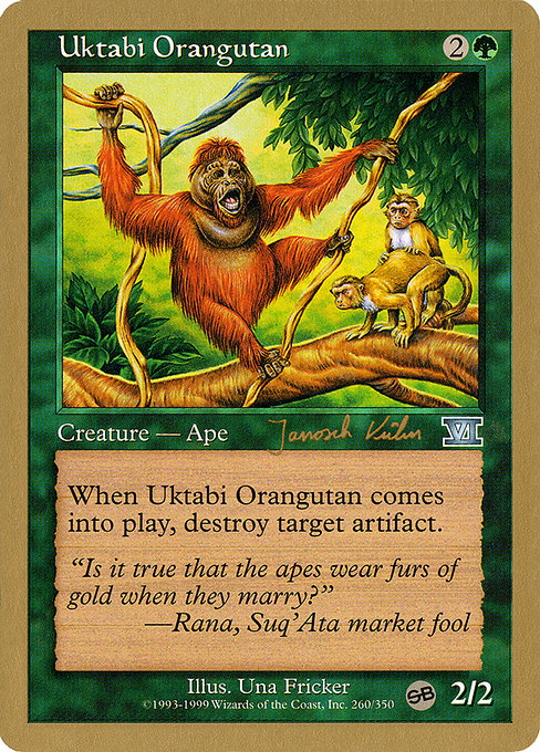 (英)ウークタビー・オランウータン / Uktabi Orangutan【WC00】 World Championship Decks 2000 Janosch Kuhn サイドボード 金枠 No.064