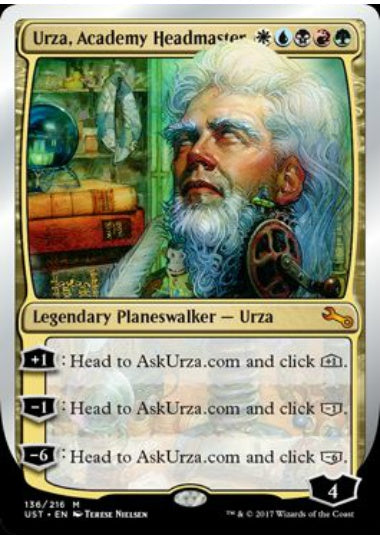 (英)Urza, Academy Headmaster 【UST】 No.136