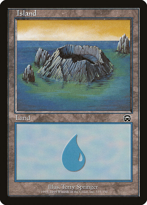 (英)【Foil】島 / Island【MMQ】 No.335