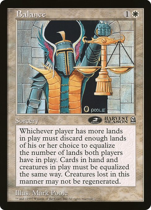 (英)天秤 / Balance【PRM】 アリーナプロモ 【Oversized Card】 BIG-PRM-027 ※トーナメントで使用することはできません。
