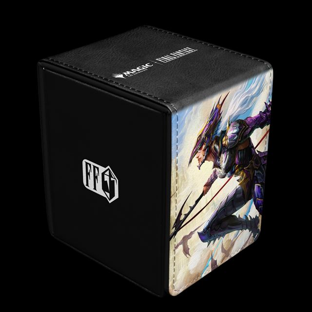【サプライ】 ファイナルファンタジー  アルコーブフリップデッキボックス「苦悩の竜騎士、カイン」/ Alcove Flip Deck Box Premium featuring Kain, Traitorous Dragoon  ※発送方法は「ゆうパック」を選択してください。