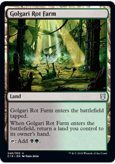 (英)ゴルガリの腐敗農場 / Golgari Rot Farm【C19】 No.248