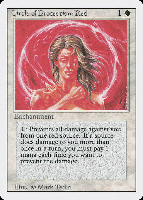 (英)赤の防御円 / Circle of Protection: Red【3ED】 No.012