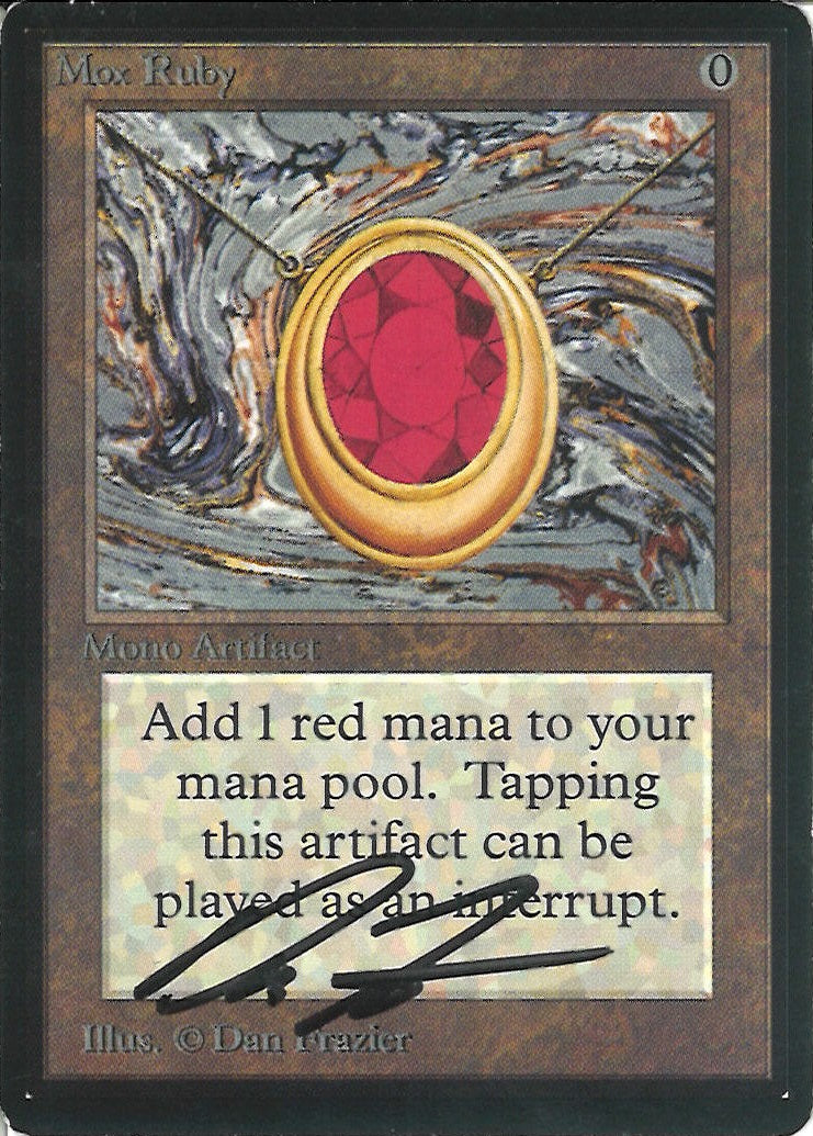 (英)Mox Ruby【BETA】 No.265 サイン入り [委託販売品]
