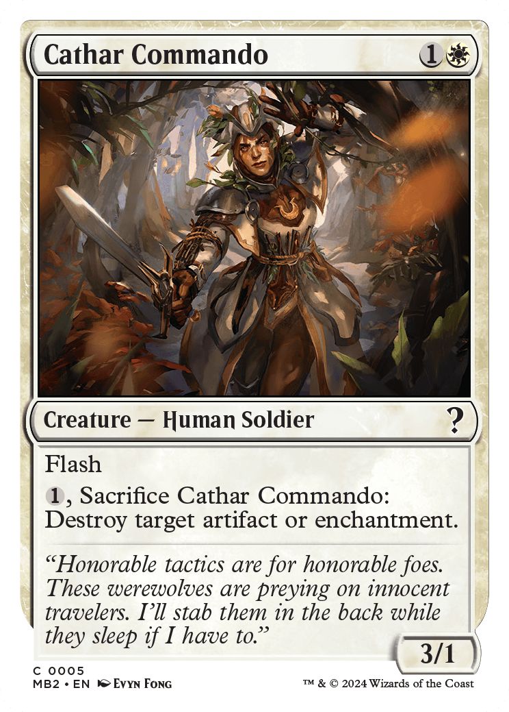 (英)聖戦士の奇襲兵 / Cathar Commando【MB2】 No.005