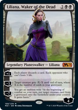 (英)死者を目覚めさせる者、リリアナ / Liliana, Waker of the Dead【M21】 No.108