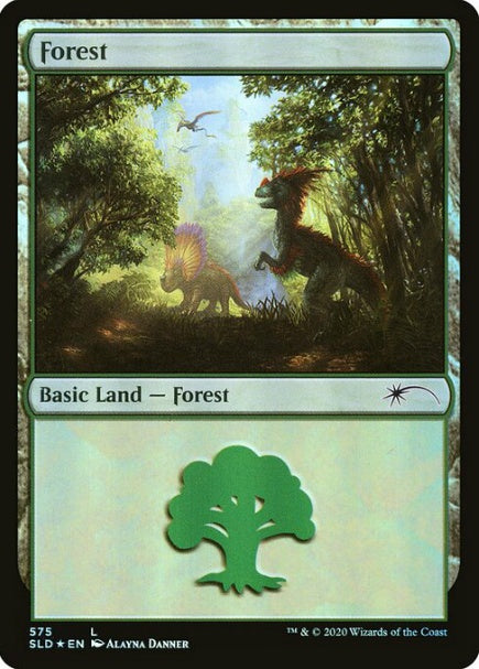 (英)【Foil】森 / Forest【SLD】 No.575