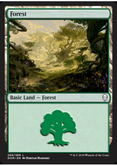 (英)【Foil】森 / Forest【DOM】 No.268