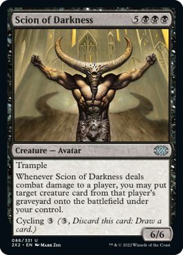 (英)【Foil】闇の末裔 / Scion of Darkness【2X2】 No.086