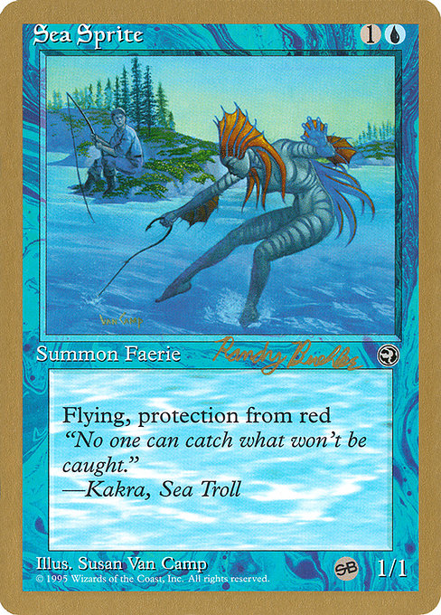 (英)シー・スプライト / Sea Sprite【WC98】 World Championship Decks 1998 Randy Buehler サイドボード 金枠 No.033