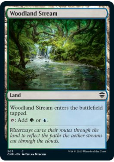 (英)森林地の小川 / Woodland Stream【CMR】 統率者デッキ収録 No.503
