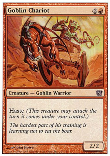 (英)【Foil】ゴブリンの戦車 / Goblin Chariot【9ED】 No.191