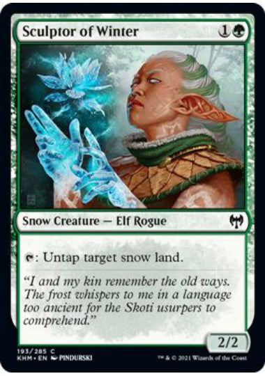 (英)【Foil】冬を彫る者 / Sculptor of Winter【KHM】 No.193