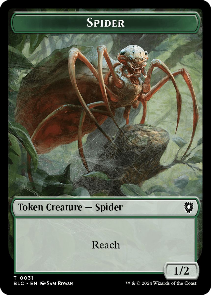 (英)蜘蛛トークン / Spider Token No.031 - 血トークン / Blood Token【BLC-TOKEN】 No.036