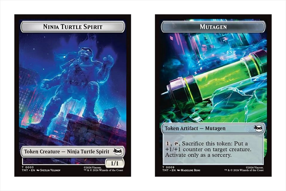 (英)忍者・海亀・スピリットトークン / Ninja Turtle Spirit Token No.003 - ミュータンジェントークン / Mutagen Token No.009【TMT-TOKEN】 No.010