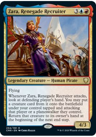 (英)【Foil】改革派の勧誘者、ザラ / Zara, Renegade Recruiter【CMR】 No.294