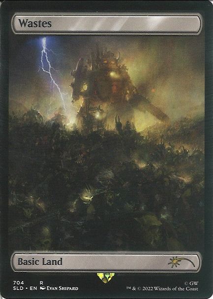 (英)【Foil】荒地 / Wastes【SLD】Secret Lair x Warhammer 40,000: Orks No.704