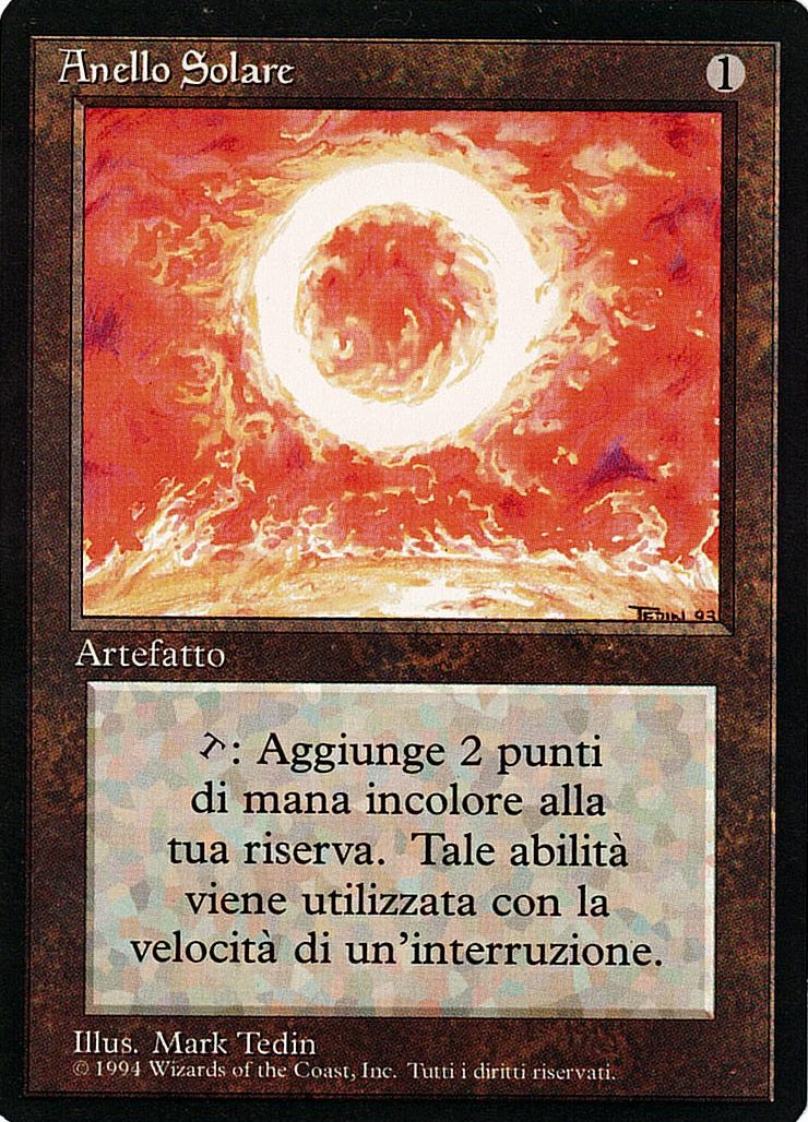 (イタリア語)Anello Solare / Sol Ring【3ED】 黒枠 No.274