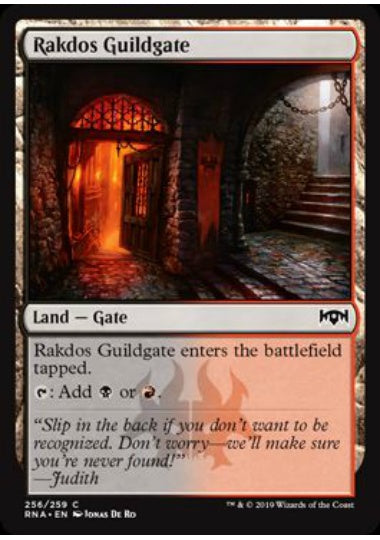 (英)【Foil】ラクドスのギルド門 / Rakdos Guildgate【RNA】 No.256