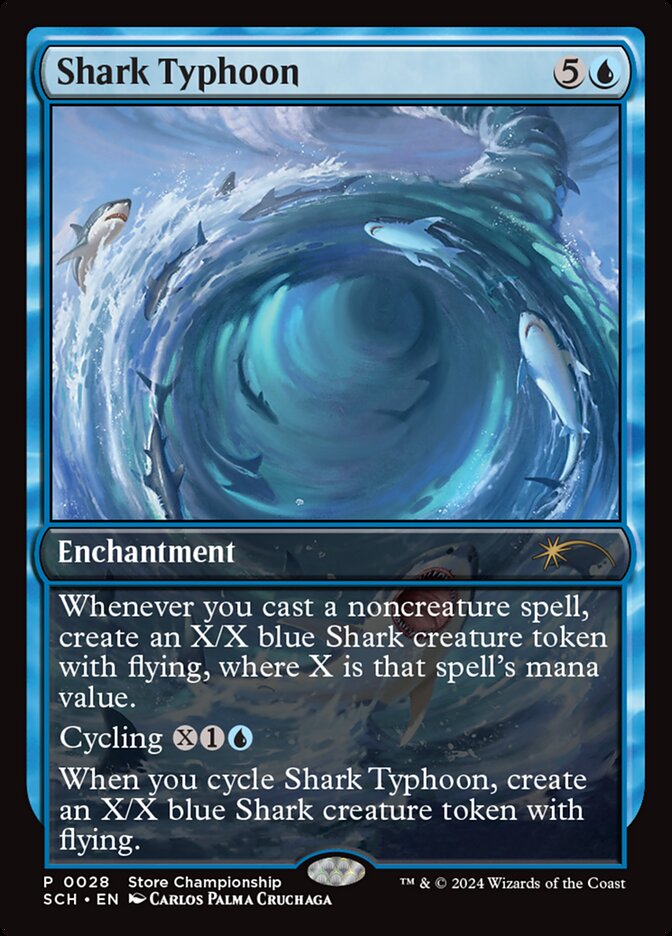 (英)【Foil】サメ台風 / Shark Typhoon【PRM】ストアチャンピオンシッププロモ No.266