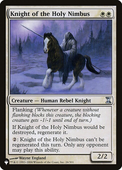 (英)聖なる後光の騎士 / Knight of the Holy Nimbus【TSP】 PWシンボル付き再販 No.026