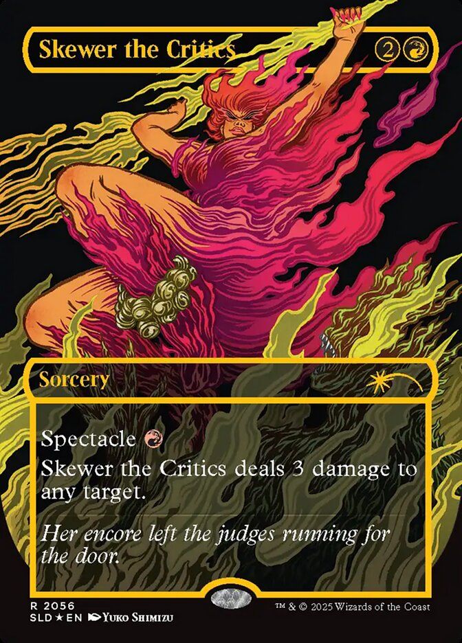 (英)【Raised-Foil】批判家刺殺 / Skewer the Critics【SLD】 EVERYTHING IS ON FIRE No.2056