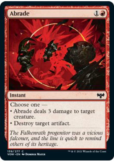 (英)【Foil】削剥 / Abrade【VOW】 No.139