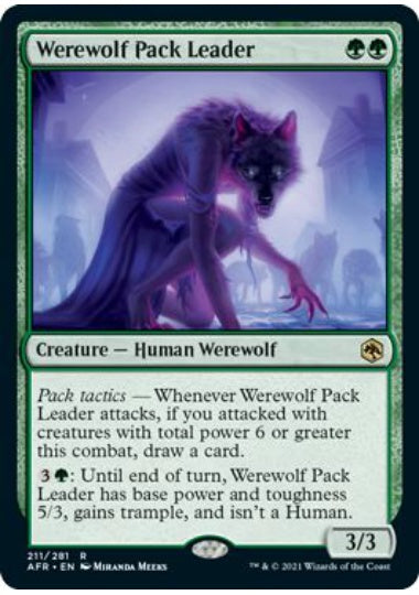(英)群れ率いの人狼 / Werewolf Pack Leader【AFR】 No.211