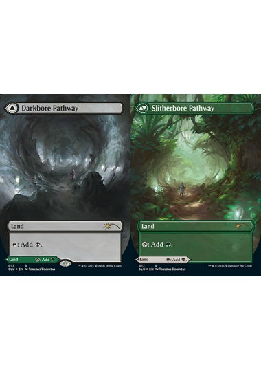 (英)【Foil】闇孔の小道 / Darkbore Pathway - 蛇孔の小道 / Slitherbore Pathway【SLU】Hidden Pathways No.017