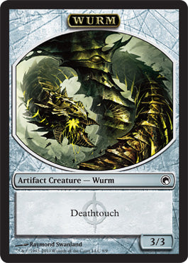 (英)ファイレクシアン・ワームトークン / Phyrexian Wurm Token【SOM-TOKEN】 No.008