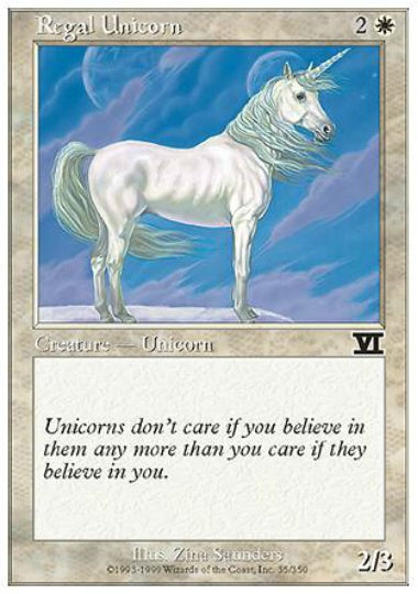 (英)皇帝一角獣 / Regal Unicorn【6ED】 No.035