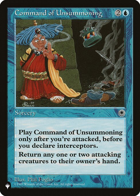 (英)送還命令 / Command of Unsummoning【POR】 PWシンボル付き再販 No.048