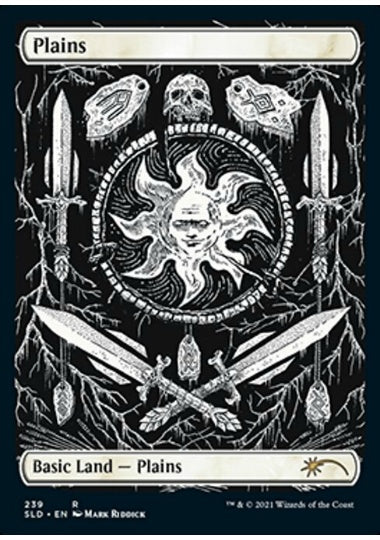 (英)【Foil】平地 / Plains【SLD】The Unfathomable Crushing Brutality of Basic Lands No.239