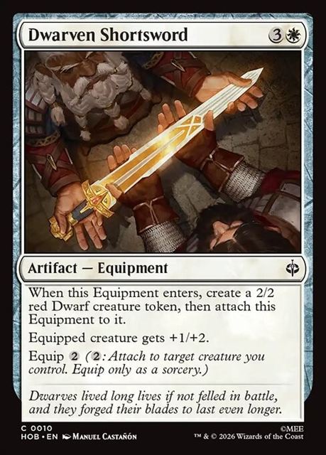 【予約商品】(英)ドワーフの小剣 / Dwarven Shortsword【HOB】 No.010