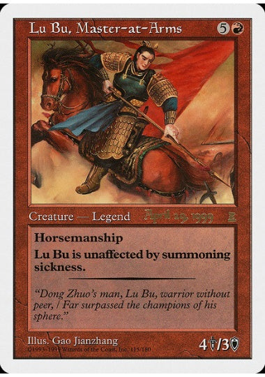 (英)武芸の達人 呂布 / Lu Bu, Master-at-Arms【PTK】 April プレリリースプロモ No.115