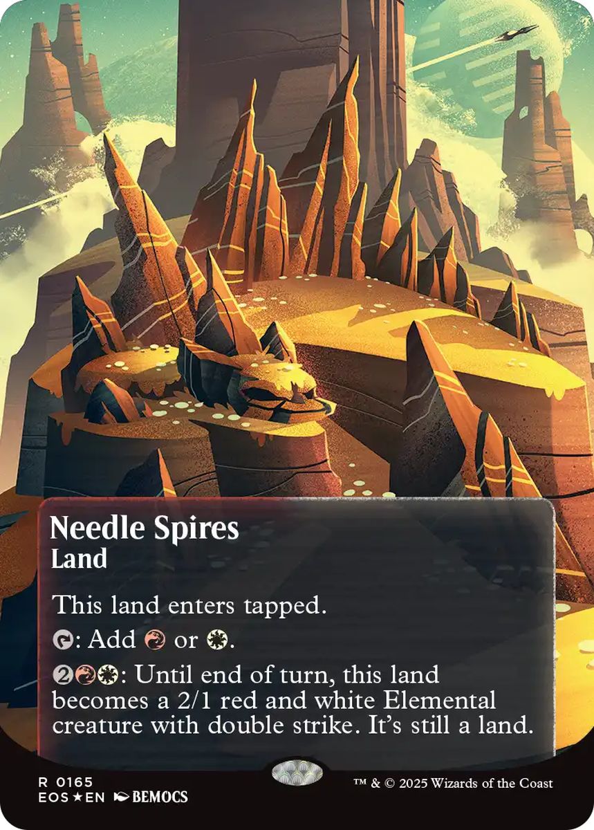 (英)【ギャラクシーFoil】鋭い突端 / Needle Spires ★ボーダーレス★(「星景ポスター」) 【EOS】 No.165