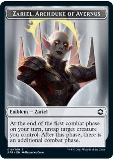(英)紋章 - アヴェルナスの大公、ザリエル / Emblem - Zariel, Archduke of Avernus【AFR-TOKEN】 No.019