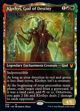 (英)【Foil】運命の神、クローティス / Klothys, God of Destiny ★ショーケース枠★ 【THB】 No.268