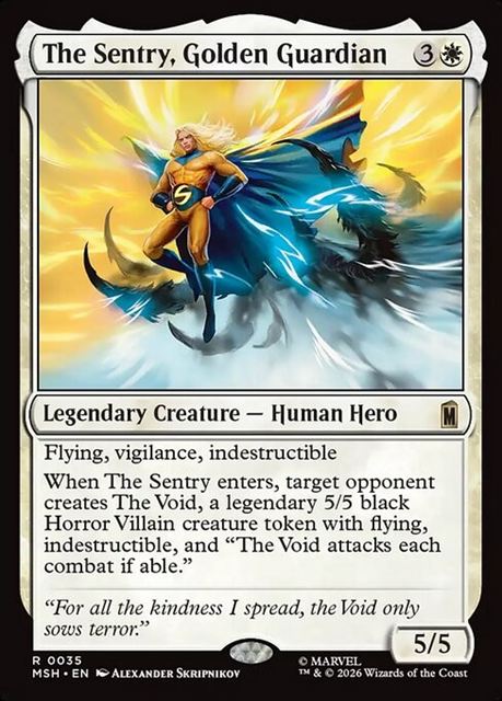 (英)金色の守護者、セントリー / The Sentry, Golden Guardian【MSH】 No.035