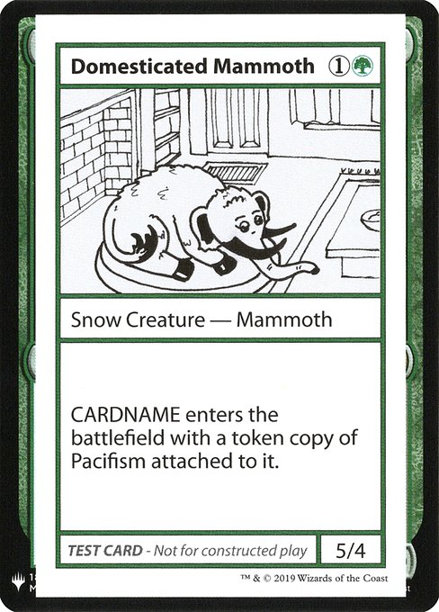 (英)Domesticated Mammoth【MB1-TEST】 No.072